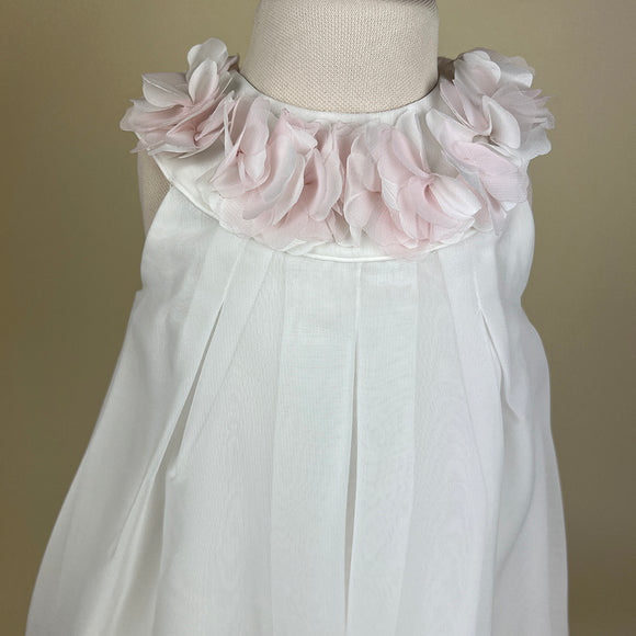 Sarah Louise Party Dress Ivory Pink 070000