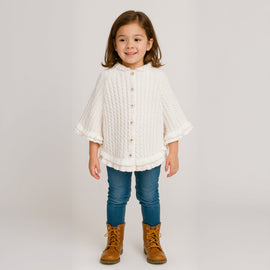 Sarah Louise Thick Hoodie Poncho 880