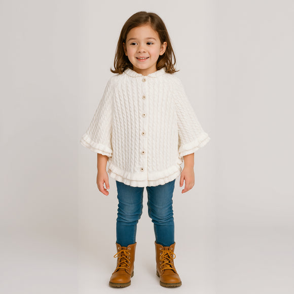 Sarah Louise Thick Hoodie Poncho 880