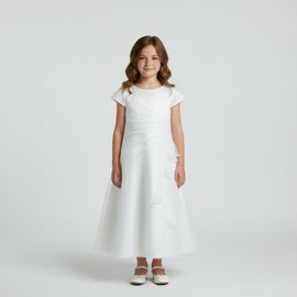 Sarah Louise Communion Bridesmaid Flower Girl Dress White