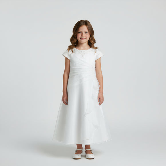 Sarah Louise Communion Bridesmaid Flower Girl Dress White