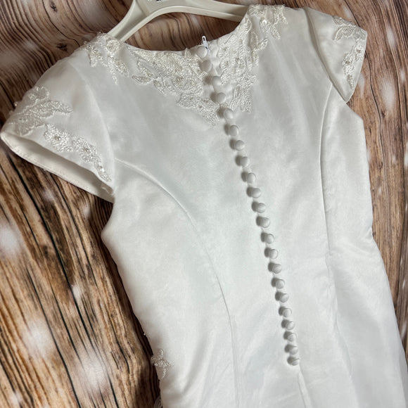 Sarah Louise Communion Bridesmaid Flower Girl Dress White