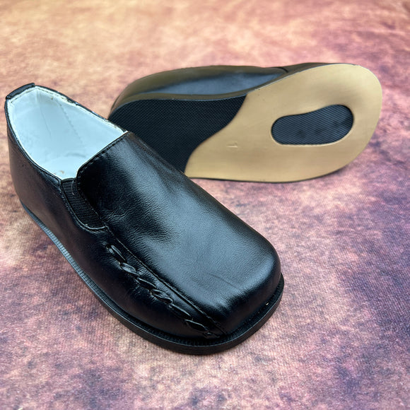 Sebastian Le Blanc Boys Smart Formal Shoes Black 6255