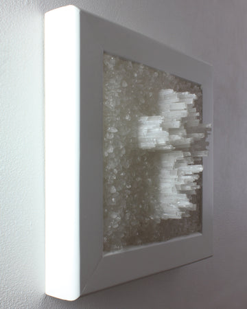 Selenite Clear Quartz Crucifix Artwork