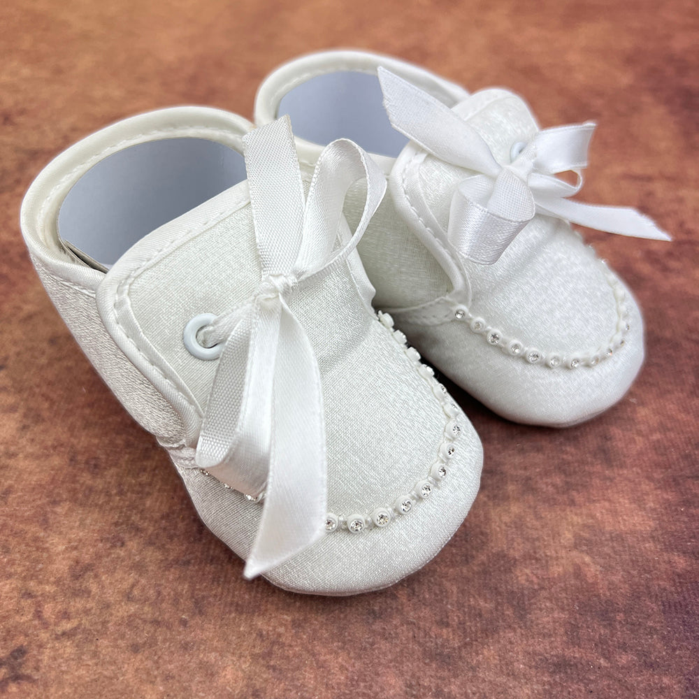 Sevva Baby Boys Soft Shoes Ivory Mario