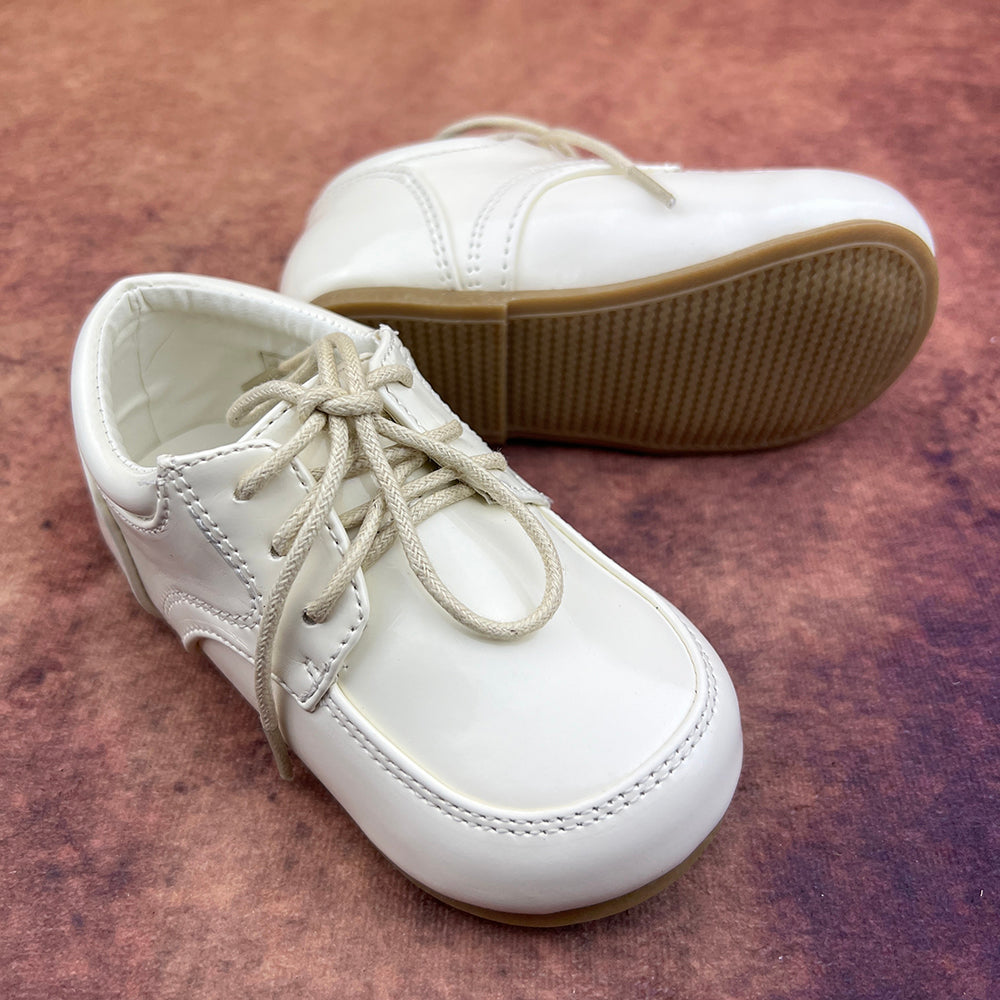 Sevva Boys Smart Formal Shoes Ivory 2507