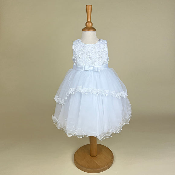 Sevva Christening Party Dress White Hazel