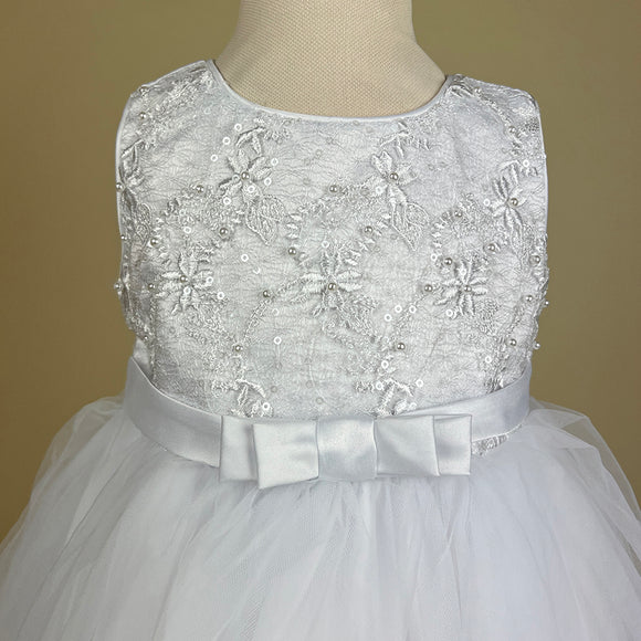 Sevva Christening Party Dress White Hazel