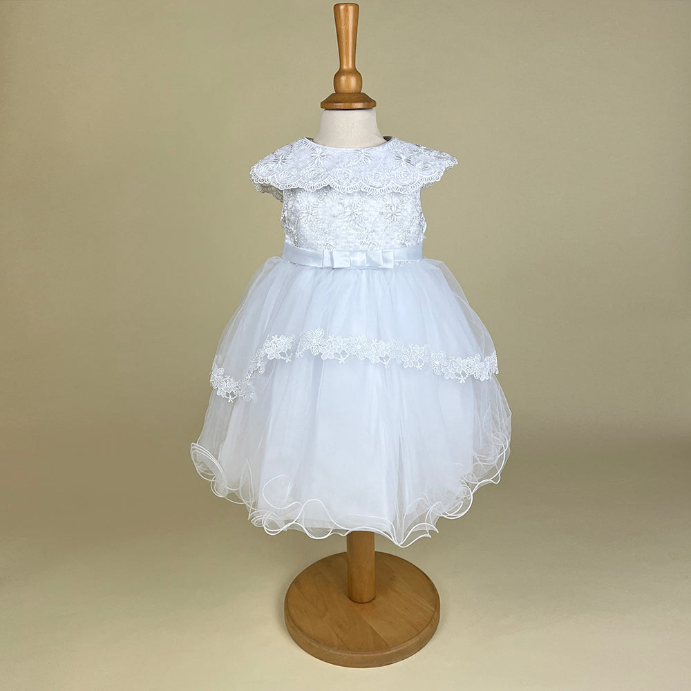 Sevva Christening Party Dress White Hazel