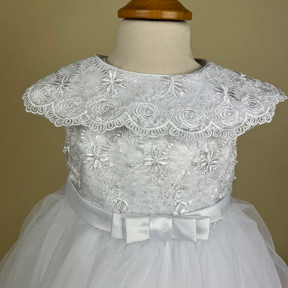 Sevva Christening Party Dress White Hazel