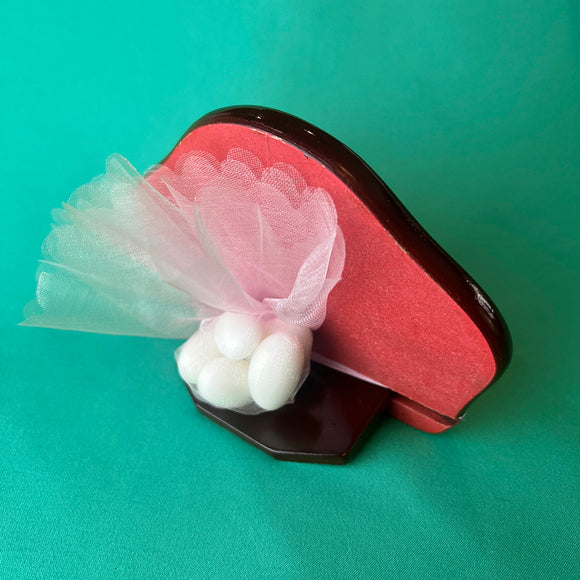 Virgin Mary Baby Jesus Icon Favour Bonboniere Pink