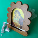 Virgin Mary Baby Jesus Icon Favour Bonboniere Pink