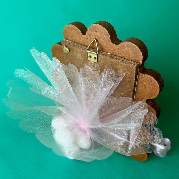 Virgin Mary Baby Jesus Icon Favour Bonboniere Pink