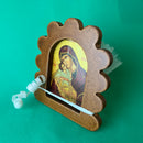 Virgin Mary Baby Jesus Icon Favour Bonboniere White