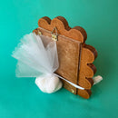 Virgin Mary Baby Jesus Icon Favour Bonboniere White