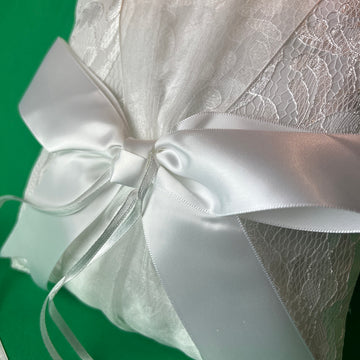 Wedding Ring Cushion White