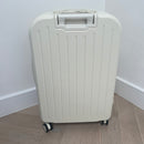 White Large Checked Suitcase