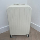 White Large Checked Suitcase