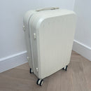 White Medium Checked Suitcase Greek Orthodox Christening Box