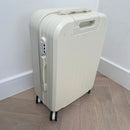 White Medium Checked Suitcase Greek Orthodox Christening Box