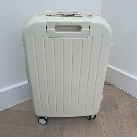 White Medium Checked Suitcase Greek Orthodox Christening Box