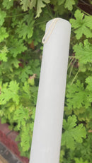 Plain Christening Candle Lampada White - CCL-3