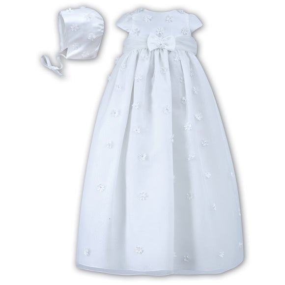 001051 Sarah Louise Christening Gown Worn By Baby Girl White