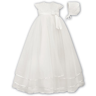 001069 Sarah Louise Christening Gown Ivory