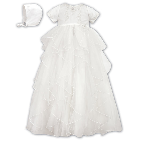 001086 Sarah Louise Christening Gown Ivory