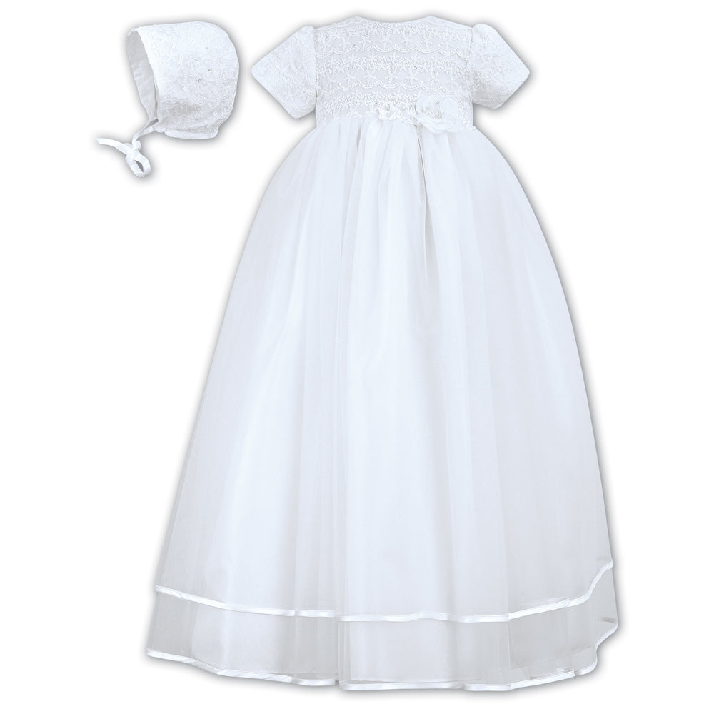 001087 Sarah Louise Christening Gown White