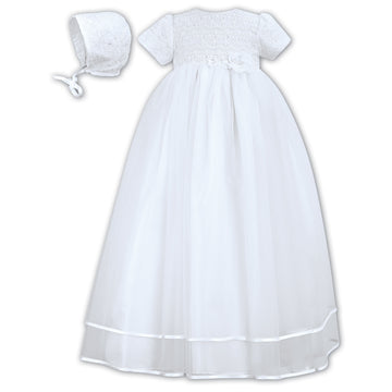 001087 Sarah Louise Christening Gown White