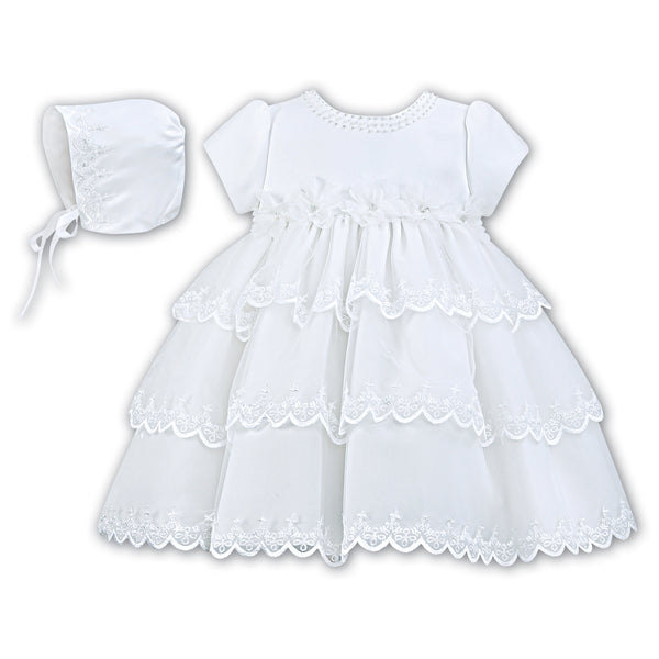    001150 Sarah Louise Christening Dress White