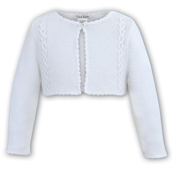 006700 Sarah Louise Girls Bolero White
