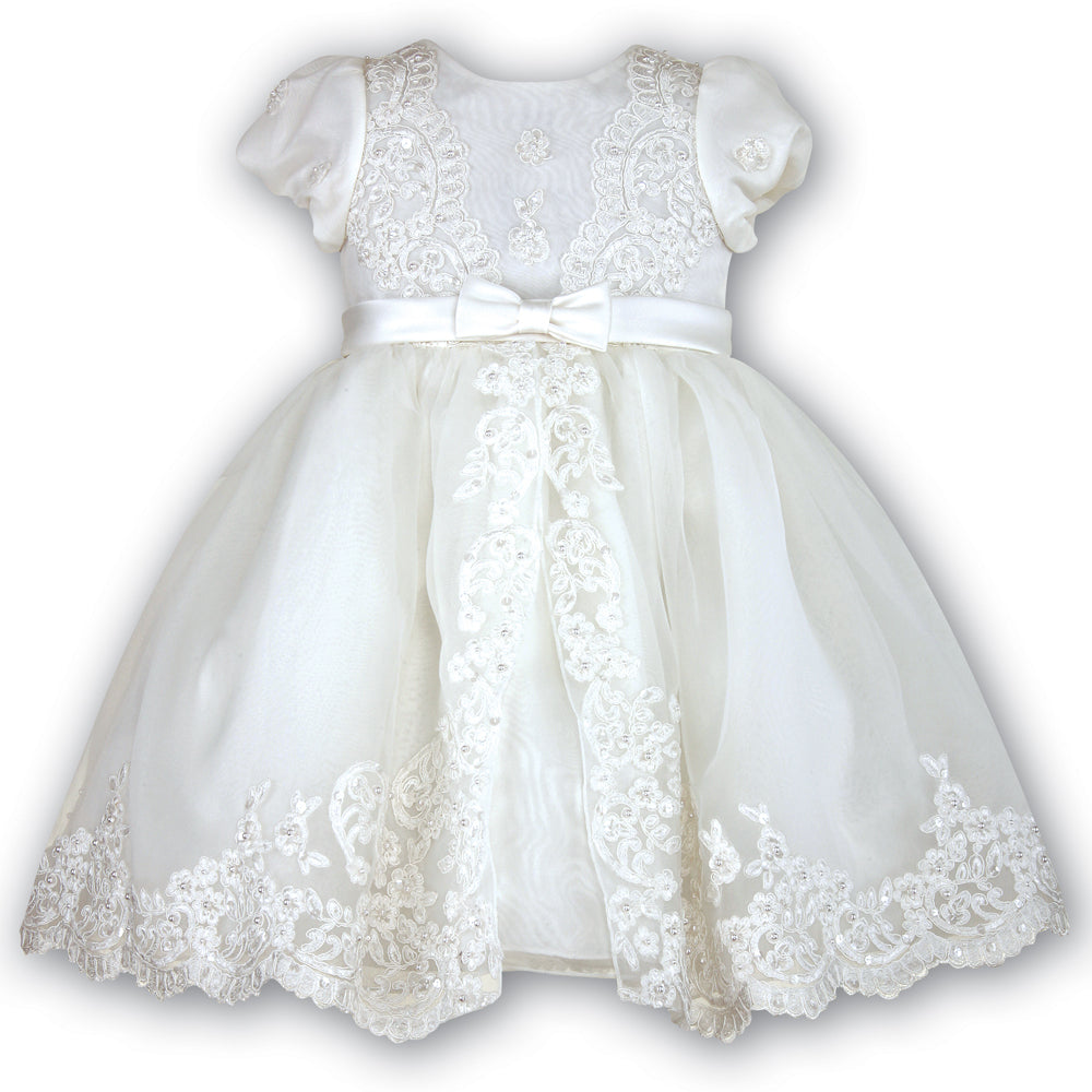 070012 Sarah Louise Christening Dress Ivory