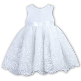 070017 Sarah Louise Christening Dress White
