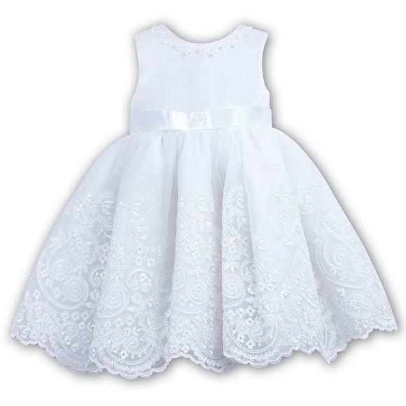 070017 Sarah Louise Christening Dress White