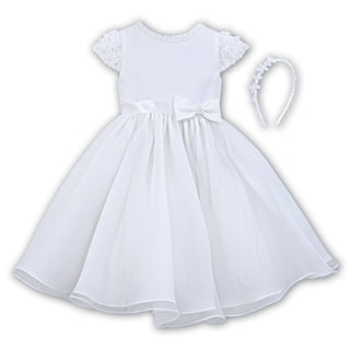 070045 Sarah Louise Christening Dress White