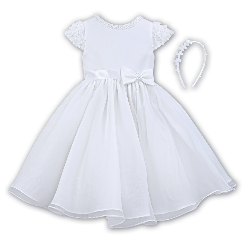 070045 Sarah Louise Christening Dress White