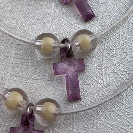 11435 Martyrika Witness Pins Bracelet Purple Zoom