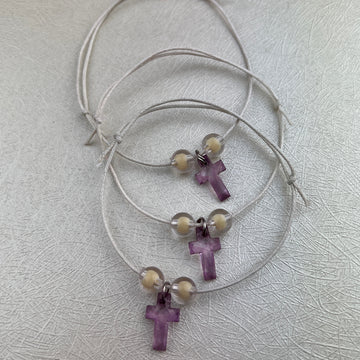 11435 Martyrika Witness Pins Bracelet Purple