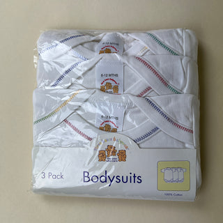 Baby Body Suit 3 Pack TBBBS3P White