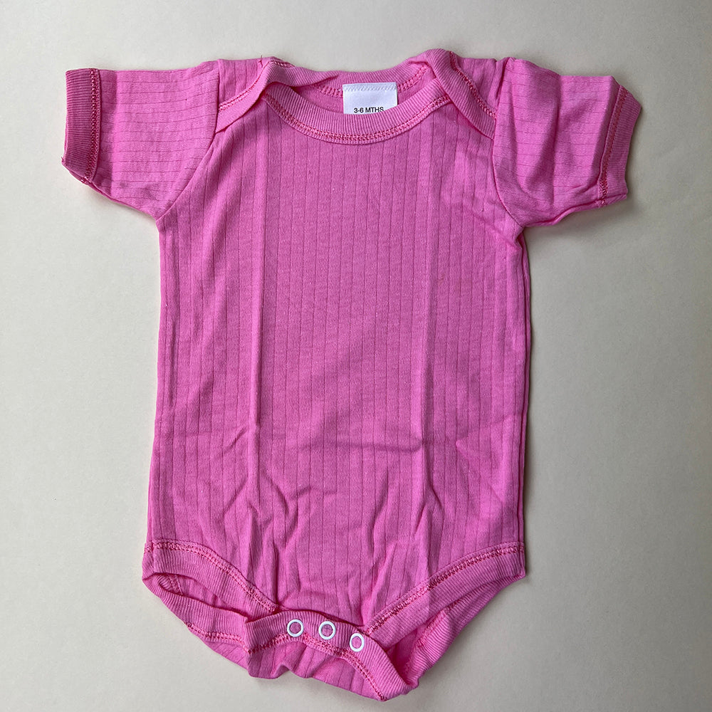 Baby Bodysuit 2 Pack TBBBS2P Pink