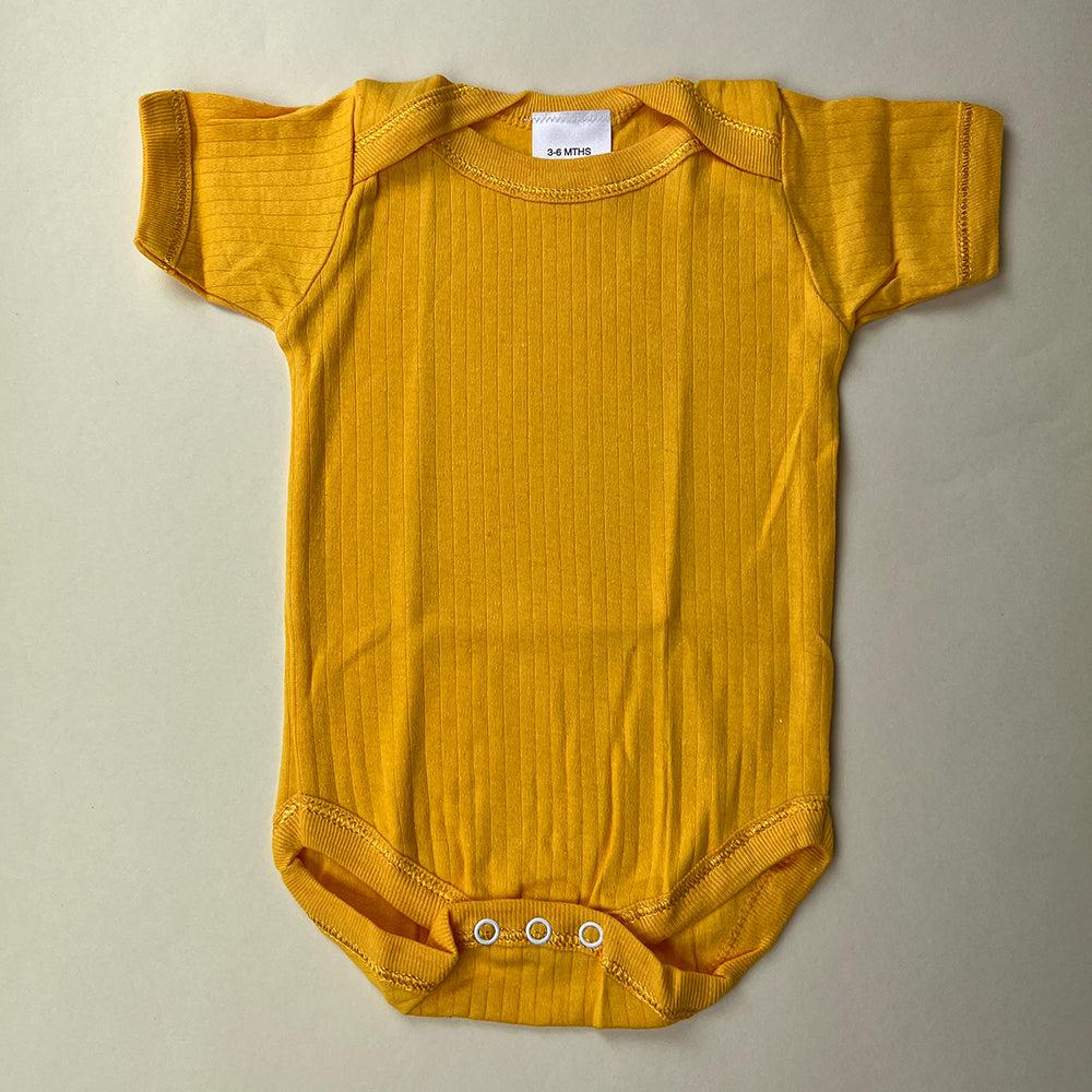 Baby Bodysuit 2 Pack TBBBS2P Yellow