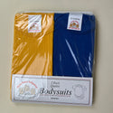 Baby Bodysuit 2 Pack TBBBS2P Yellow Blue