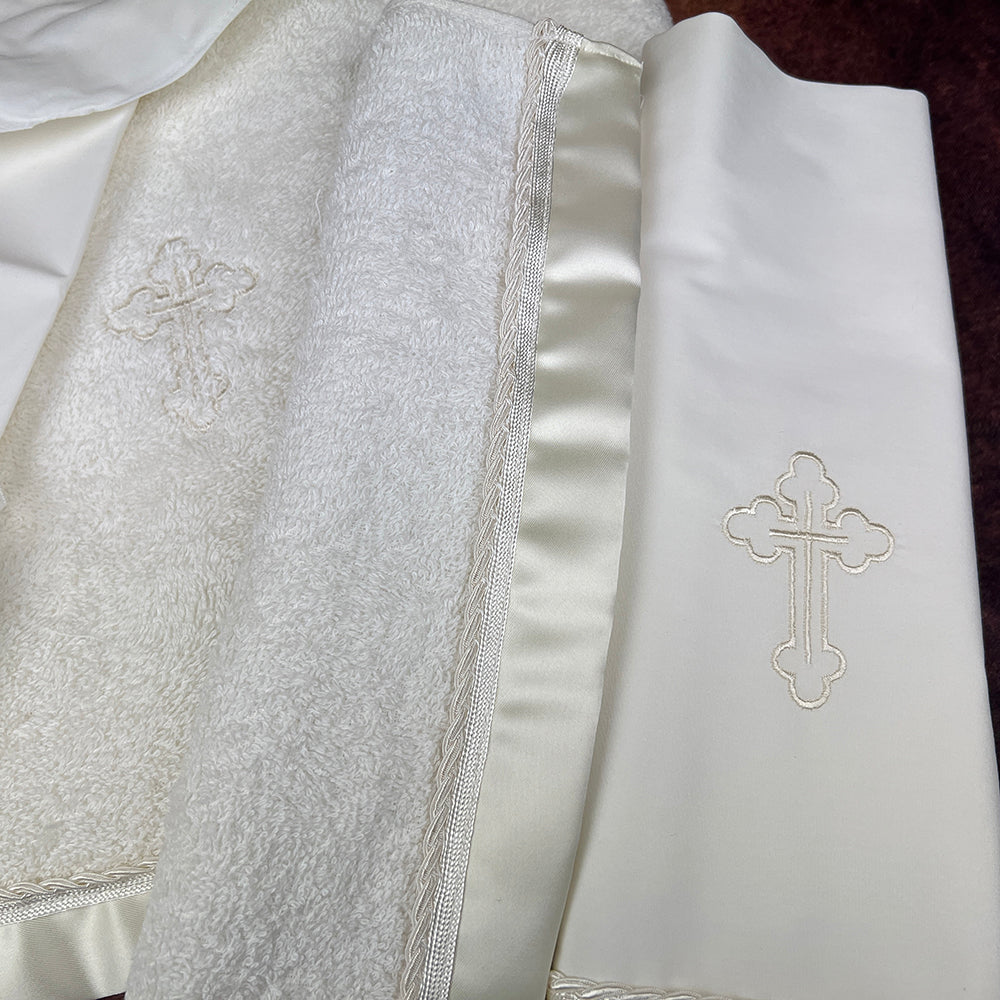 Boys Orthodox Christening Miropania Set MBCR02 Ivory Zoom