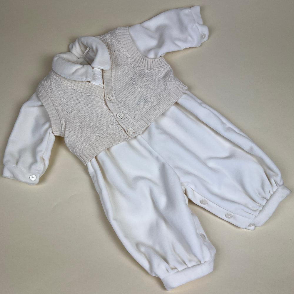 Bufi 3 Piece Baby Grow Set BBGS01 Ivory