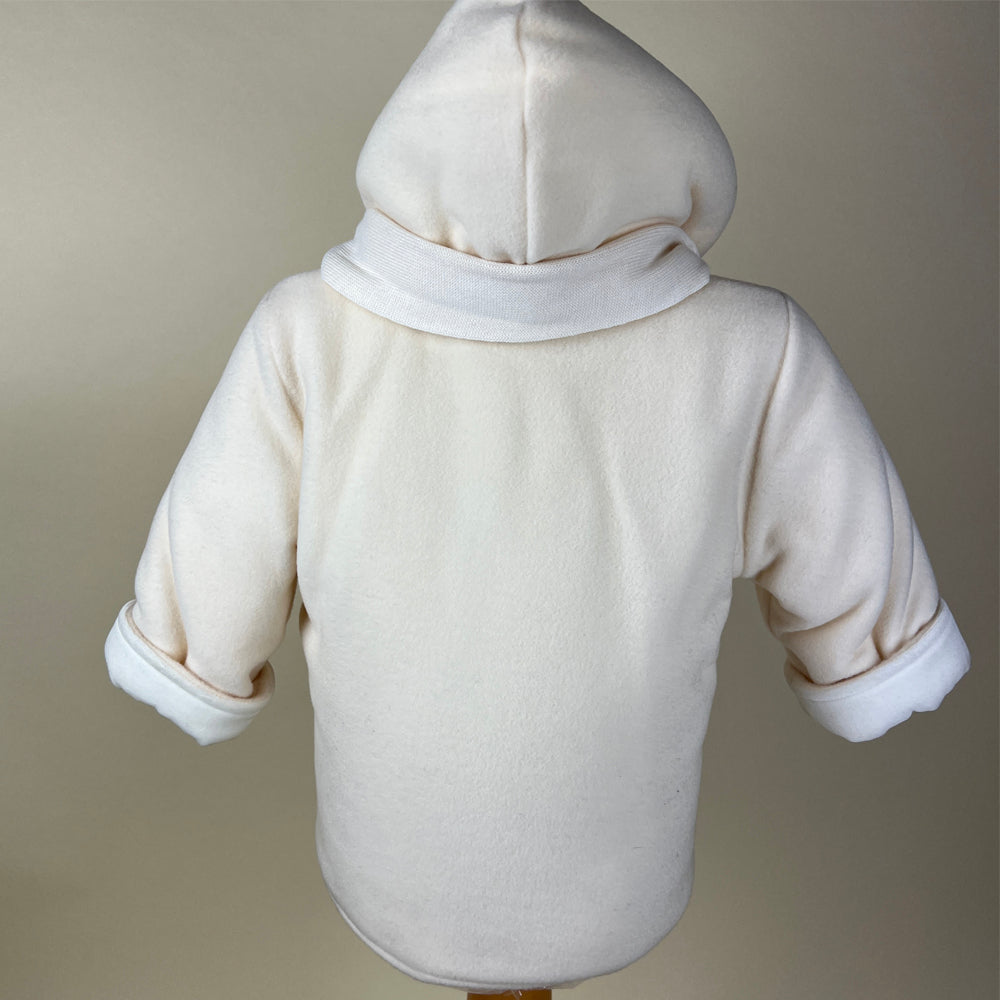 Bufi Girls Coat 1810A Cream Back