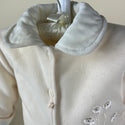 Bufi Girls Coat 1810A Cream Detail