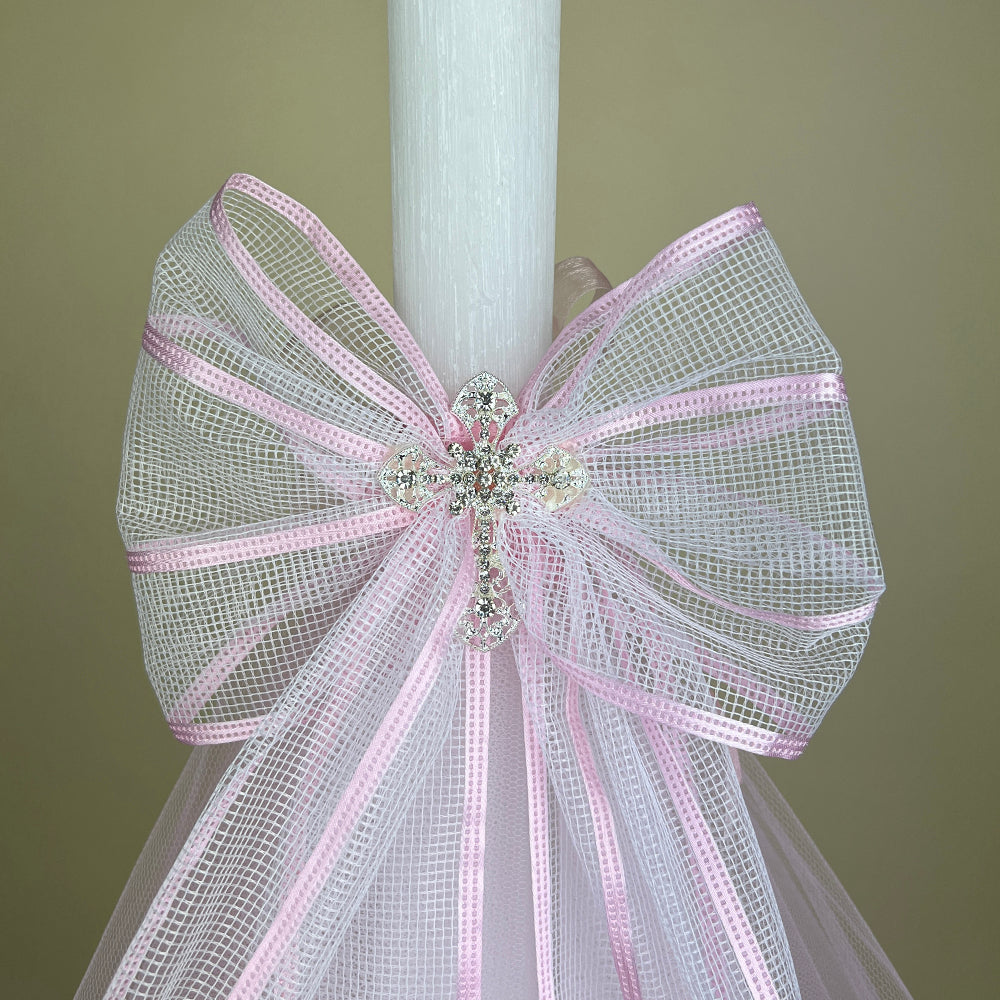 CCLNB1C2 Christening Candle Lampada Pink Zoom