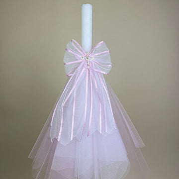 CCLNB1C2 Christening Candle Lampada Pink